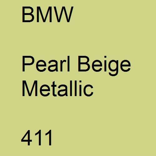 BMW, Pearl Beige Metallic, 411.